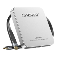奥睿科磁吸移动固态硬盘PSSD 2000MB/s便携小巧Type-c3.2可磁吸手机电脑高速适配安卓/iPhone15/16扩容 【2TB】超薄金属磁吸20Gbps-玫瑰金
