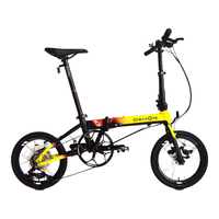 DAHON 大行 16英寸9速碟刹版K3PLUS男女式运动单车KAA693 黑黄-京配