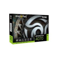 ZOTAC 索泰 GeForce RTX 4070-12GB 天启 OC 显卡 银色