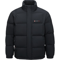 海澜之家（HLA）羽绒服男马年贺岁立领保暖鸭绒蓬松有型外套男冬HWRAD4J202A 黑色M2 XL 180/96A 160-180斤