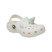 Crocs卡骆驰儿童I AM独角兽洞洞鞋凉鞋拖鞋沙滩鞋|209701 粉笔色-0WV 25码