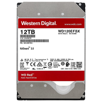 Western Digital 西部数据 红盘系列 3.5英寸 NAS硬盘 12TB (CMR、7200rpm、256MB) WD120EFBX
