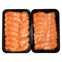 海渔链国产三文鱼刺身级 冰鲜三文鱼切片 三文鱼生鱼片 三文鱼400g（2盒装）