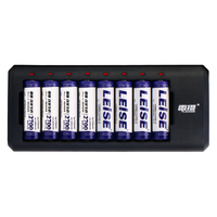 leise 雷摄 C818 升级版 5号镍氢充电电池 1.2V 2700mAh 8粒装 充电套装