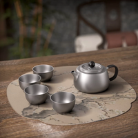 TILIVING钛立维纯钛茶壶泡茶壶仿银壶单人功夫茶具红茶家用小号 320ml