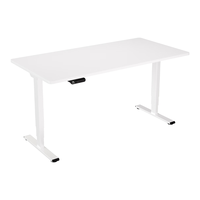 乐歌双电机升降桌台式电脑桌办公桌学习桌家用书桌子E5X/1.6雅白