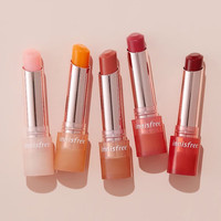 悦诗风吟口红莹采透露润护唇膏玫瑰砖色蜜珊瑚色暖红茶色保湿滋润油菜花轻 03#暖红茶色 韩版新包装