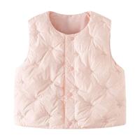 班喜迪女童羽绒服马甲冬装儿童90白鸭绒轻薄宝宝外套冬季背心马夹