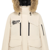 高梵 【高梵黑金鹅绒服】雪壳4.0五分户外羽绒服男女短款毛领冬装