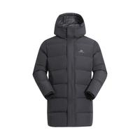 拓路者 Pioneer Camp中长款秋冬连帽羽绒服90鸭绒户外运动保暖外套字母绣花潮流外套