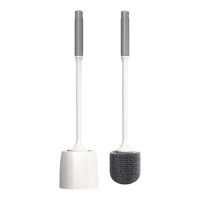 优奥 马桶刷套装厕所清洁刷子1个装带底座卫生间洁厕刷加长
