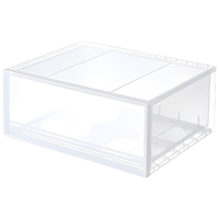 无印良品（MUJI）聚丙烯收纳箱 抽屉式 横宽型 大 半透明
