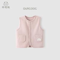 乖奇熊 男女宝宝马甲开衫外套春秋季婴幼儿纯棉小马夹坎肩可爱外出上衣服