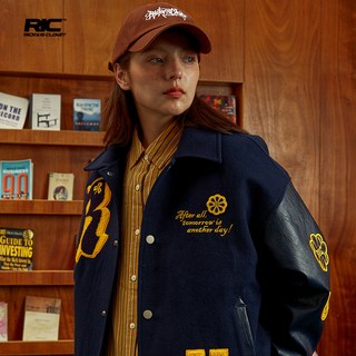 【RIC自选夹克福袋99元起】时尚潮流棒球服休闲夹克外套 R53JK9027-咖色 L