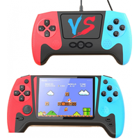 脘铼双人掌上游戏机大屏经典复古怀旧解压家用投屏可充电游戏机 黑色【400款高清】 单人款【2电池+充电线】