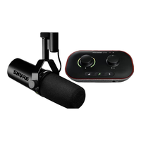 SHURE 舒尔SM7B SM7DB播客有声书动圈麦克风电台广播直播录音室人声收音话筒全套装【罗永浩访谈同款】 SM7DB+Vocaster One声卡套装