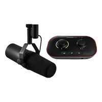 SHURE 舒尔SM7B SM7DB播客有声书动圈麦克风电台广播直播录音室人声收音话筒全套装【罗永浩访谈同款】 SM7B+Vocaster One声卡套装