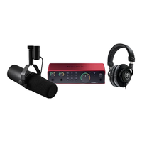 SHURE 舒尔SM7B SM7DB播客有声书动圈麦克风电台广播直播录音室人声收音话筒全套装【罗永浩访谈同款】 SM7B专业有声书录音直播套装