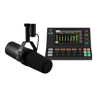 SHURE 舒尔SM7B SM7DB播客有声书动圈麦克风电台广播直播录音室人声收音话筒全套装【罗永浩访谈同款】 SM7B+DLZ XS调音台套装