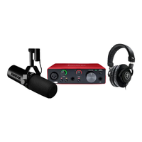 SHURE 舒尔SM7B SM7DB播客有声书动圈麦克风电台广播直播录音室人声收音话筒全套装【罗永浩访谈同款】 SM7DB专业有声书录音直播套装