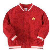 巴拉巴拉男童棉服小童宝宝棒球服儿童休闲外套红色拜年服童装
