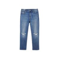 杰克·琼斯春季日常通勤猫须水洗基础宽松直筒牛仔裤224132082 180/86A/W34/L32