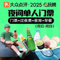 移动端：九号 夜间门票+水果+自助夜宵/早餐