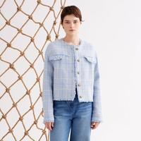 宝姿 PURE宝姿女装经典小香风花呢夹克