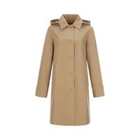 BURBERRY 卡姆登版型 女式内里经典格纹防风连帽可脱卸风衣