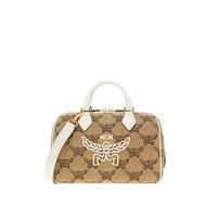 MCM Ella Lauretos 女士单肩斜挎手提波士顿包