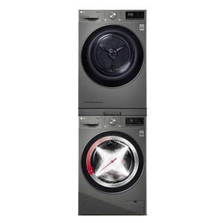 LG FCW13Y4P+RH10V9PV2W 全变频热泵洗烘套装 碳晶银
