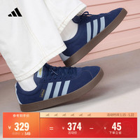 adidas 「T头鞋」VL COURT 2.0复古休闲板鞋德训鞋阿迪达斯轻运动   深蓝/粉蓝/树脂黄(推荐女生选小半码)