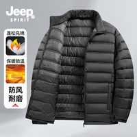 JEEP SPIRIT 保暖防寒 男士棉衣 3XL (体重115-130斤) 黑色