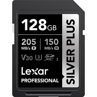 雷克沙 Silver Plus SD卡 读205MB/s 128GB+RW470U读卡器