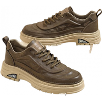 海澜之家（HLA）男鞋工装鞋男复古通勤鞋子男 黑色 41