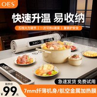 OES 暖菜板家用智能保温多功能加热折叠热菜神器菜板