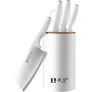 利皇 菜刀家用刀具套装大全厨房切片切菜刀砍骨头专用厨具套装组合 菜刀5件套