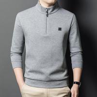 七匹狼 男士卫衣 半高领拉链款
