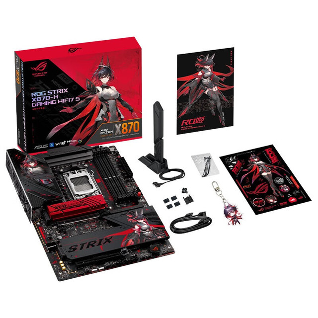华硕ROG STRIX RO姬360 ARGB LCD + X870-H GAMING WIFI7 S RO姬水冷