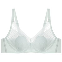 爱慕文胸女士浅夏3/4软托薄衬垫隐孔花瓣文胸大胸内衣AM139381 浅松霜AMC 80B 36/80B