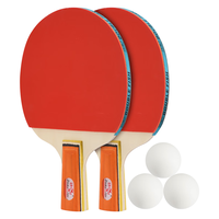 双鱼 DOUBLE FISH 双鱼 乒乓球拍体育用品乒乓拍026A直拍双拍 附3只球