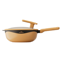 兴梦想 NEW DREAM钛极岩铸不粘炒锅煎炒多用途炒菜锅家用铁锅健康耐磨送蒸屉32cm