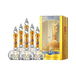 华山论剑 西凤酒10年 52度凤香型白酒 500ml*6瓶+赠小酒250ml*2瓶