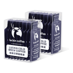 瑞幸咖啡 coffee咖啡即享冷萃咖啡液0糖0脂手冲 2盒共18杯