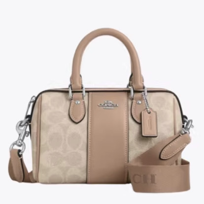 COACH MINI ROWAN 迷你波士顿包老花手提斜挎包