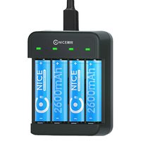 耐时 NICE）镍氢5号电池恒无汞 5号充电套装|4节+标准充电器