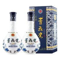 青花瓷 淡雅 清香型白酒53度500ml*2瓶礼盒装