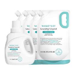 WICKLE 婴幼儿酵素抑菌洗衣液4200ml（1L+3200ml）