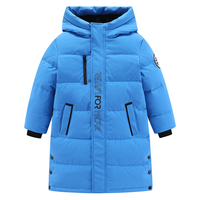 雪中飞 SNOWFLYING拜年服【远红外辐射温升】冬季户外外套长款连帽保暖儿童羽绒服