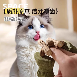 阿柴与猫 木天蓼猫薄荷磨牙棒 鱼骨头造型 猫玩具